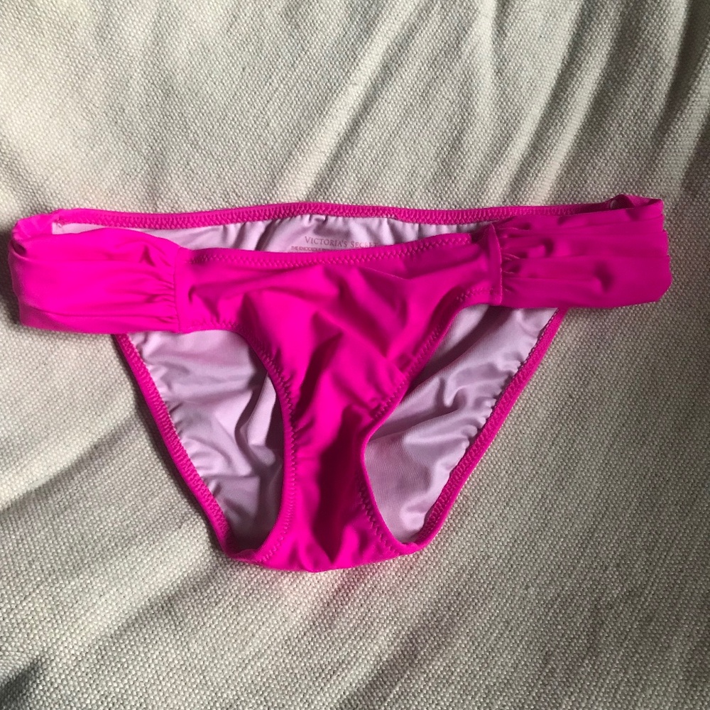 Victoria’s Secret Knockout Bikini Bottoms XS bright neon pink